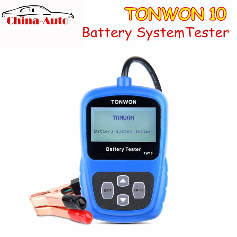 10pcs/lot TONWON TW10 Universal 12V Car Battery System Tester 10 Auto Voltage Meter Vehicle Analyzer |