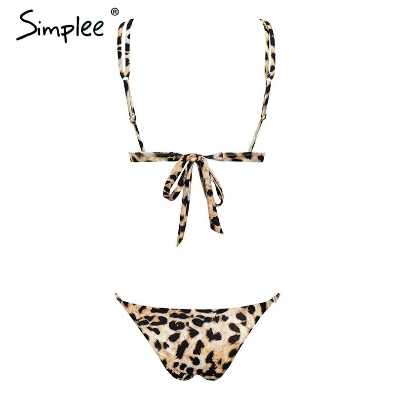 Раздельный купальник Simplee с эффектом пуш-ап сексуальный раздельный для женщин