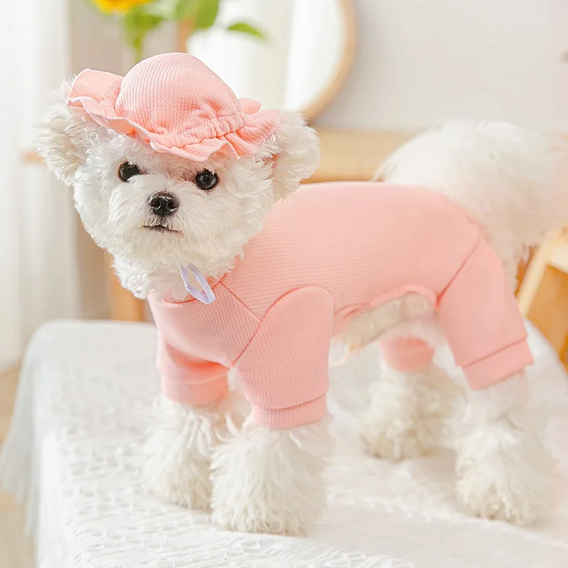 Одежда для собак летняя одежда щенка с четырьмя ногами домашнее обслуживание