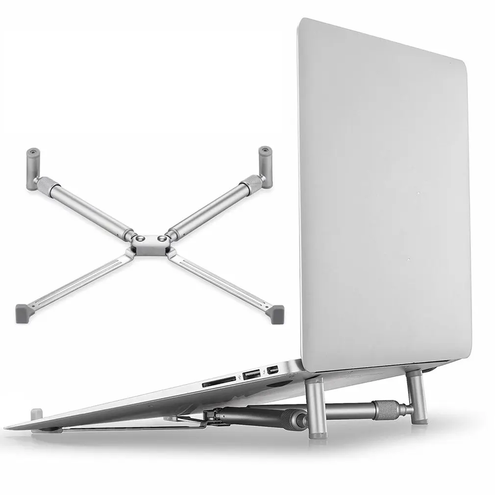 X Форма Складная Алюминиевая Подставка для ноутбука регулируемые таблетка
