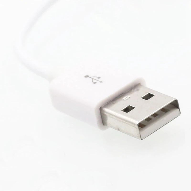 USB короткий для зарядного устройства передачи данных кабель белого цвета 3 5 мм