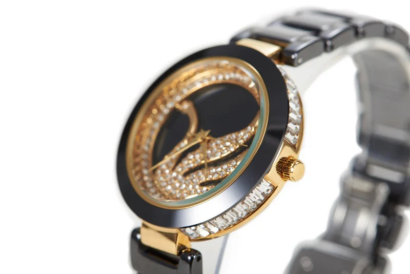 Часы наручные женские кварцевые с цирконием роскошные брендовые