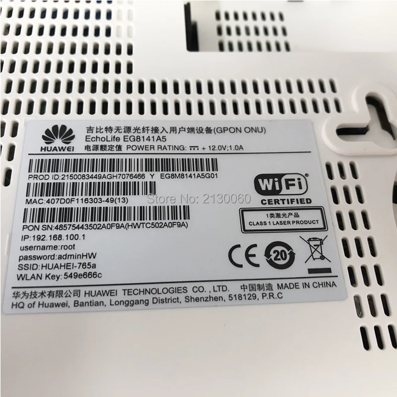 SC UPC оптовая цена 50 шт. Huawei EG8141A5 gpon ont onu 1GE + 3FE WiFi модем 100% новая английская прошивка