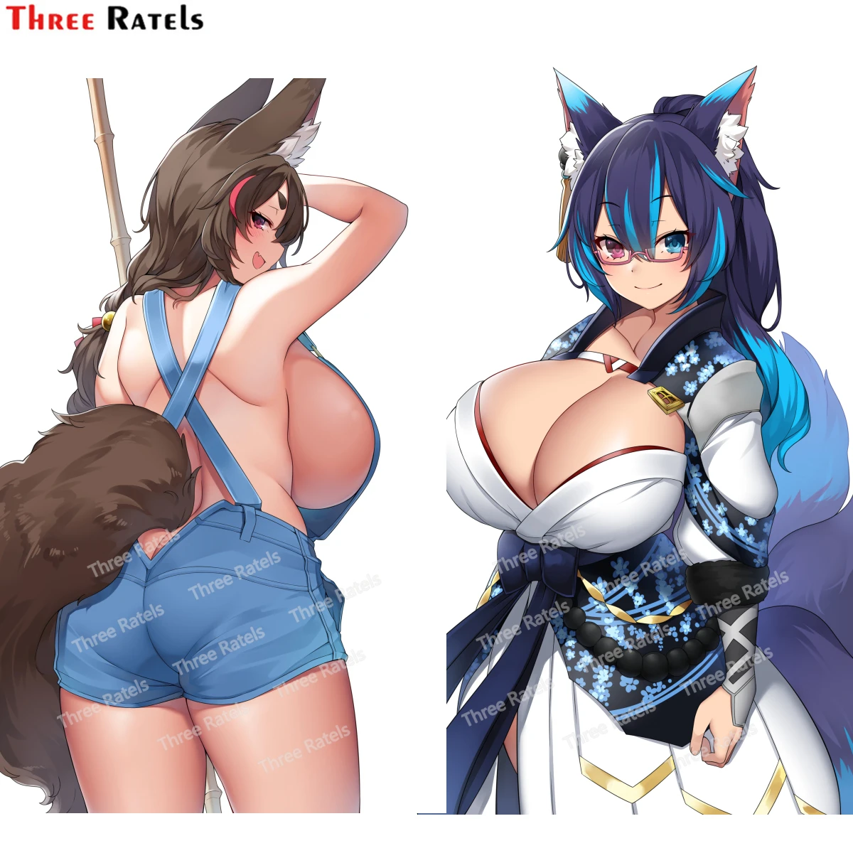 

Three Ratels G447 Original Sexy Girl Anime Brand Stickers Individual Car Accessories