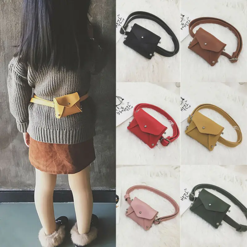 

Children's Bag Mini Square Bag Rivet Fashion Pouch Kids Girl Cute Waist Packs Korean Shoulder Messenger bag