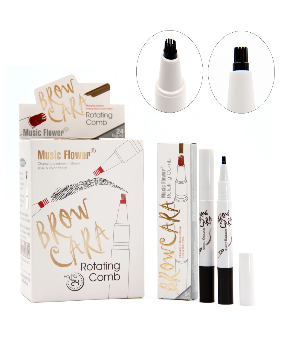 Музыкальная кофейная ручка для бровей в форме цветка 10 головок жидкая вилка тату