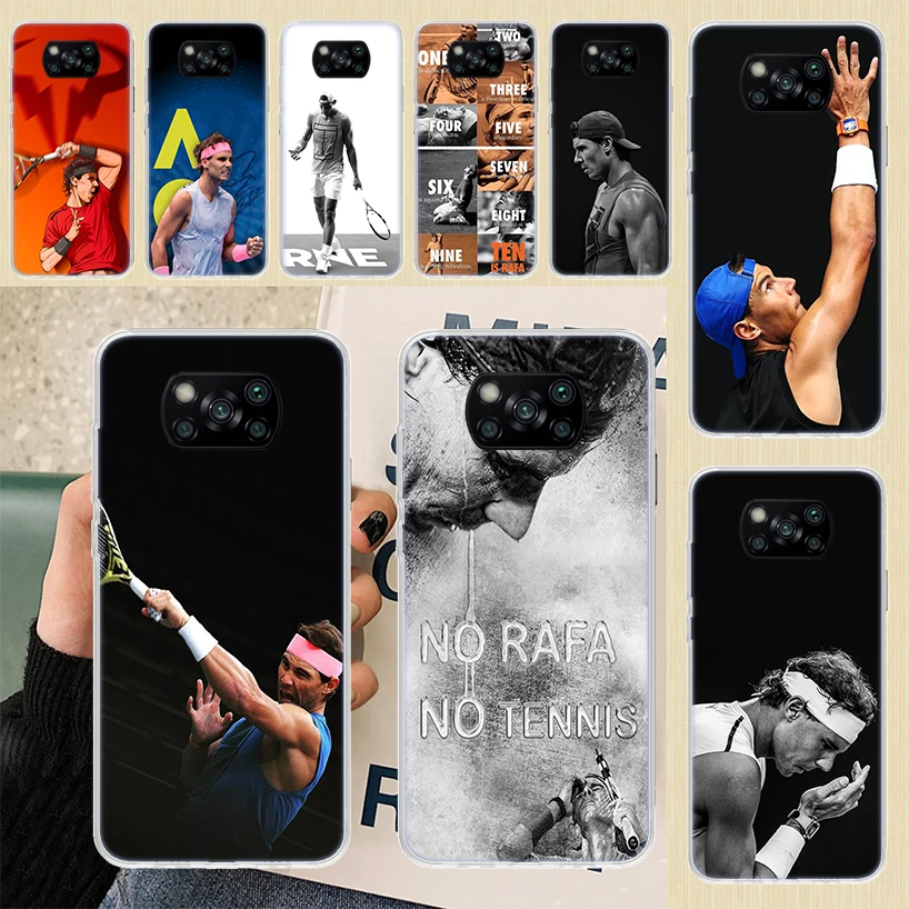 Чехол для телефона с принтом Рафаэль Надаль Xiaomi Poco X3 Nfc M3 F3 F1 Mi Note 10 Pro 11 Lite 9 8 CC9 9T 10T A3