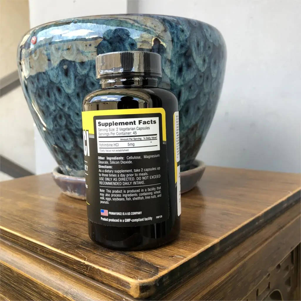 

Yohimbine hydrochloride 90pcs adrenergic receptor inhibitor vasodilation