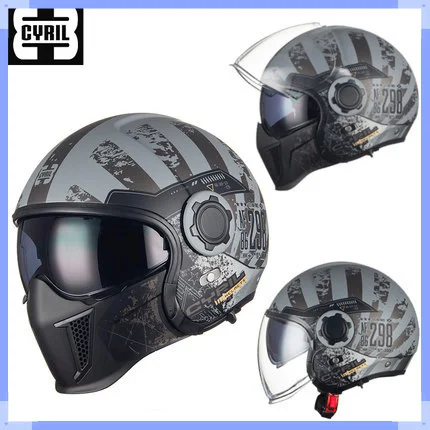 

Motorcycle Helmet Modular Dual Visors Double Lens Motorcross Helmet Open Full Face Motorbike Helmet casco casque moto capacete