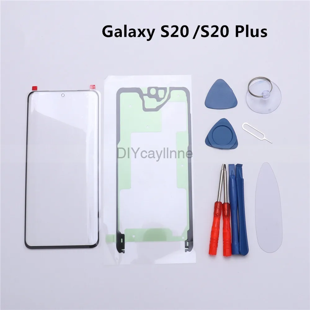 Переднее стекло S20 для Samsung Galaxy Plus ЖК дисплей внешний сенсорный экран объектив