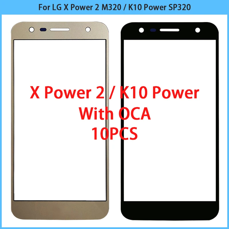 10 шт. Новинка для LG X Power 2 M320 K10 SP320 сенсорный экран ЖК передняя внешняя стеклянная