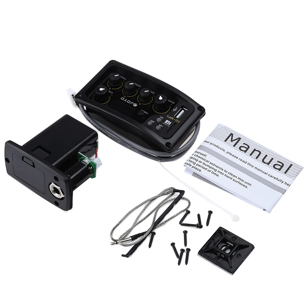 Цифровой ЖК дисплей JOYO EQ MP3 3 диапазона эквалайзера усилитель пикапа с функцией и