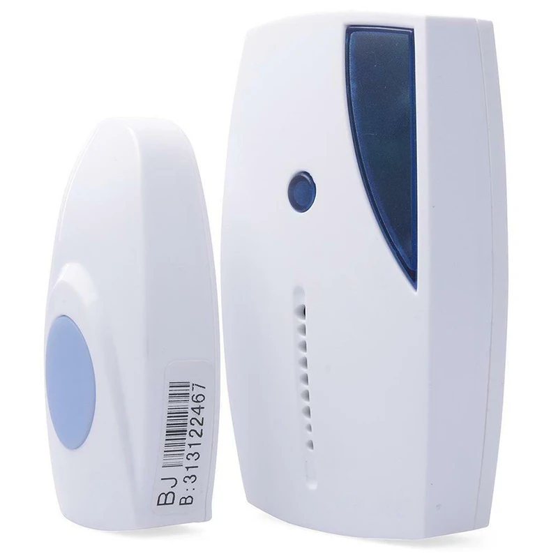 

Wireless Door Bell Cordless Remote Control Doorbell Home Security Use Smart Door Bell White DJA88