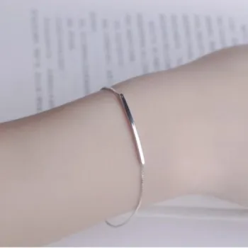 

Simple Light Body Curved Square Tube Anklet Korean Style Jewelry Sen System Curved Tube Anklet JL05010