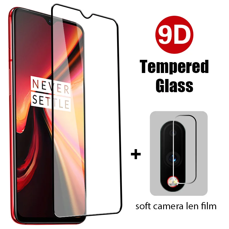 

2In1 Tempered Glass Soft Camera Film for Oneplus Nord N10 5G N100 Screen Protector for Oneplus 8T 7T 7 6T 6 9D HD Anti Explosion
