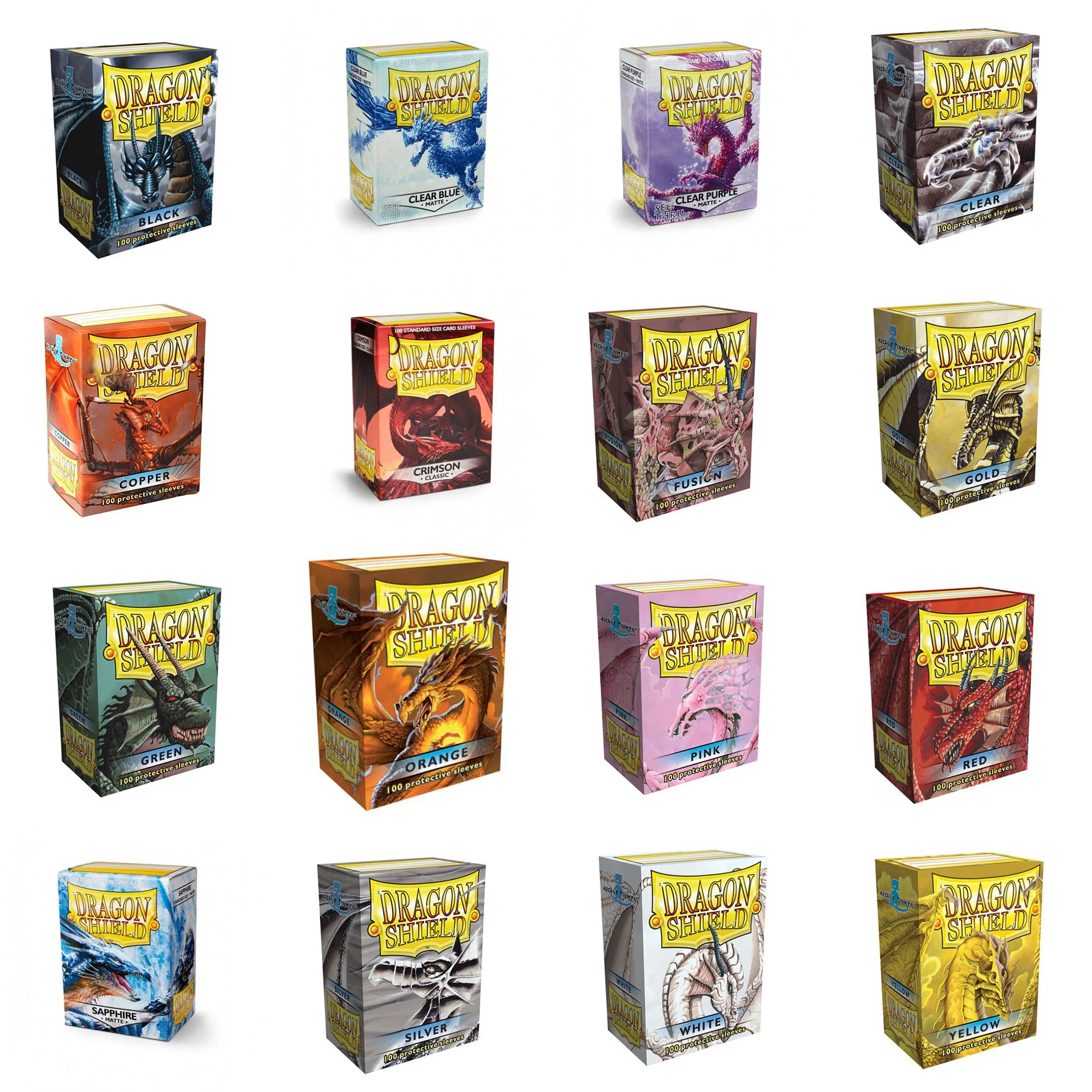 

Dragon Shield 100 PCS/LOT MATTE High Quality End Cards Sleeves MGT Board Games Cards Playing Star Realms Sleeves Protector 66x91