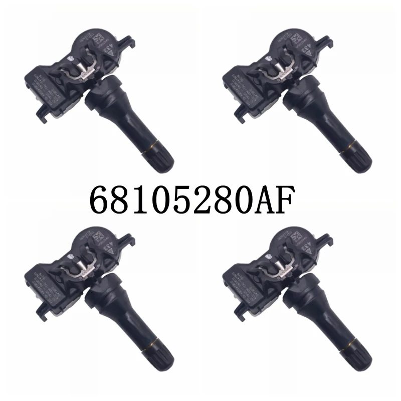 

4PCS Car TPMS Sensor 68105280AF Tire Pressure Monitoring System Sensor 433Mhz For Dodge Dart Chrysler 68193586AC 68252493AB