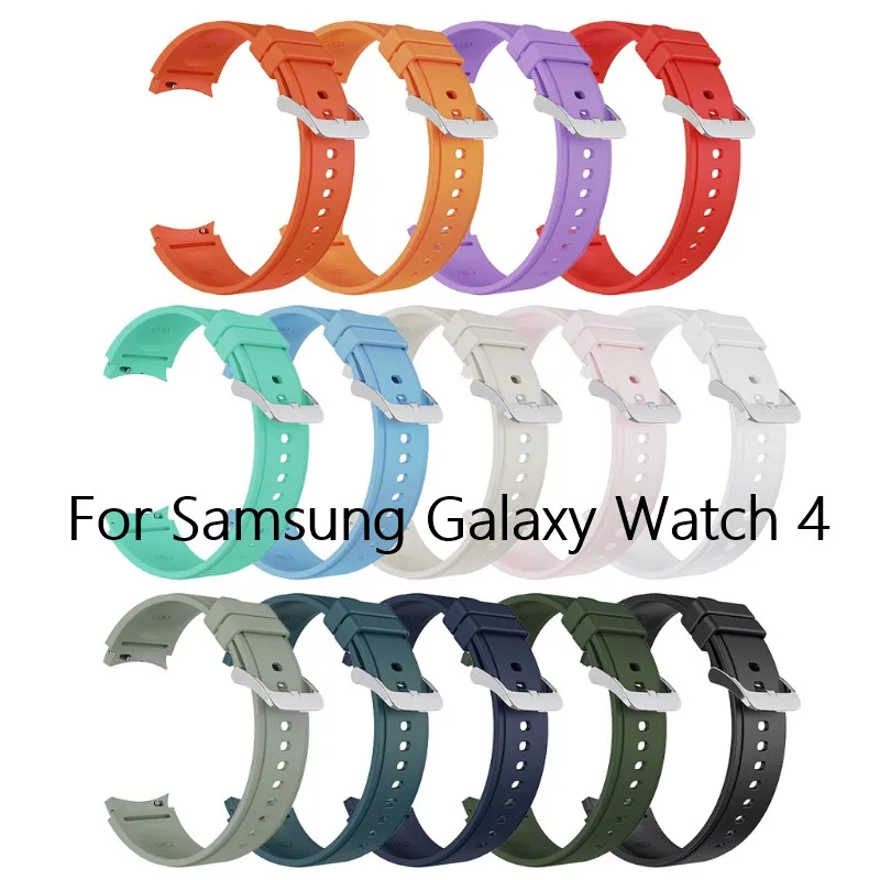 

Ремешок силиконовый для наручных часов Samsung Galaxy Watch 4, Классический сменный Браслет для часов 46 мм 42 мм 44 мм 40 мм