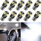 СВЕТОДИОДНЫЕ Лампы Canbus t10 w5w, 10 шт., без ошибок, 194, 168, светодиодсветильник автомобильные лампы для подсветки номерного знака, внутренние лампы для audi a5, vw t5, транспортера, skoda