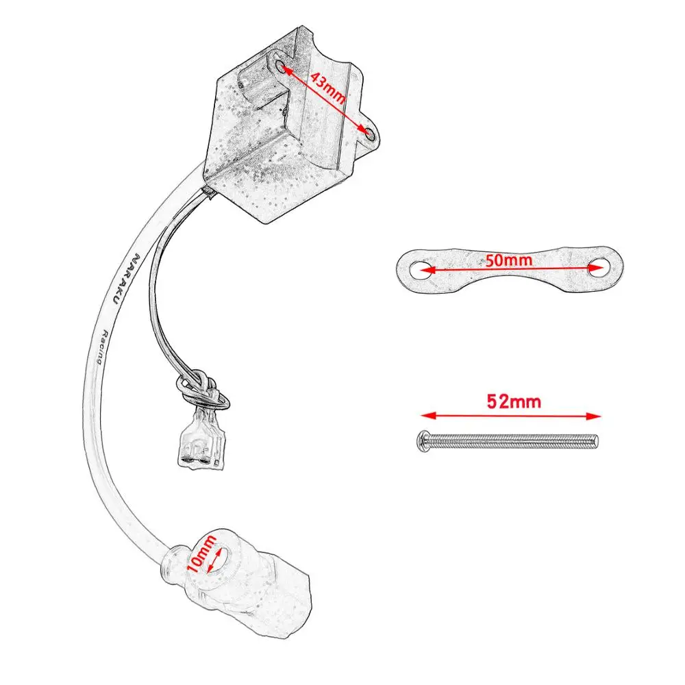 Катушка зажигания Магнето комплект статора для 2 х тактный 49cc 80cc моторизованный