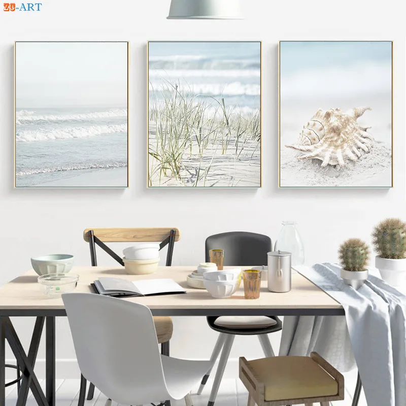 Настенная картина Pastel в виде раковины песчаной фотообои и фотографий для