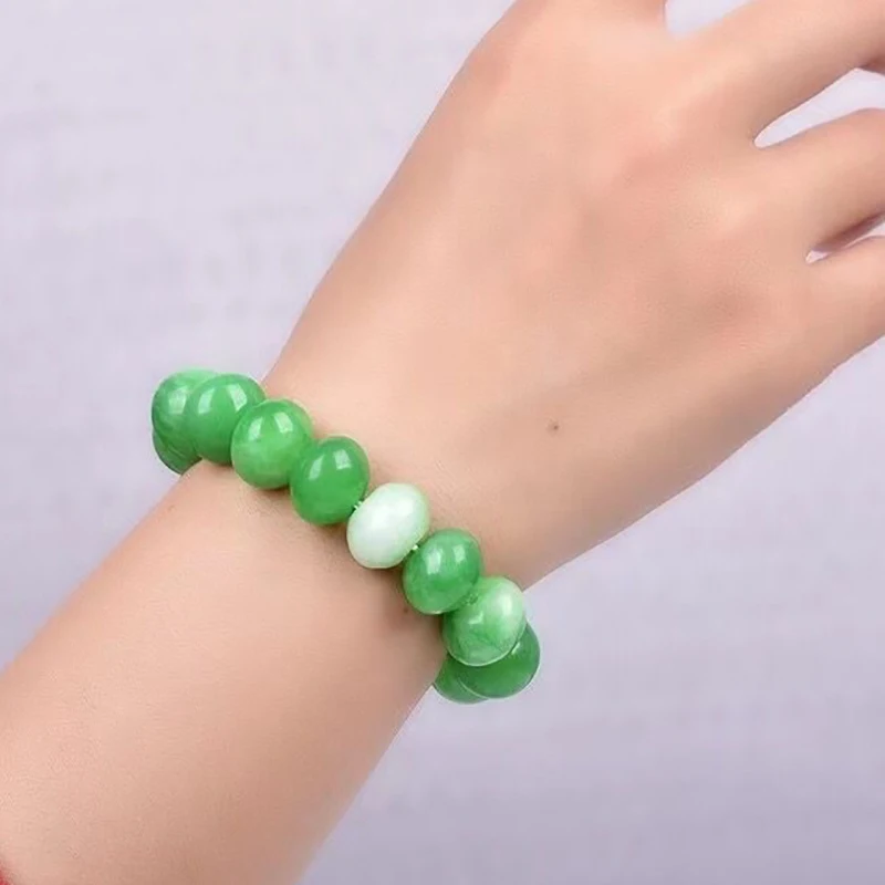 Дропшиппинг зеленый натуральный камень браслет тарелка бусины браслеты свежие