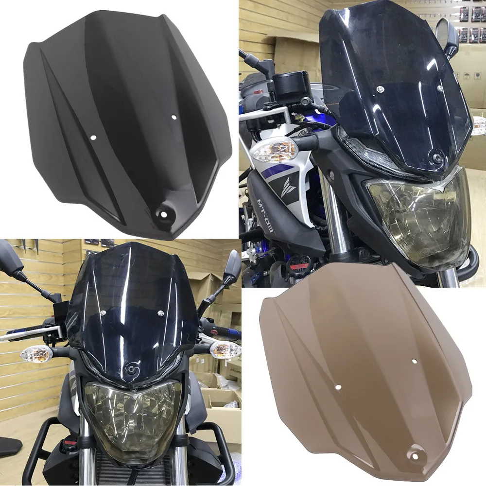 Ветровое стекло для YAMAHA MT 03 MT03 аксессуары из АБС пластика с монтажным кронштейном