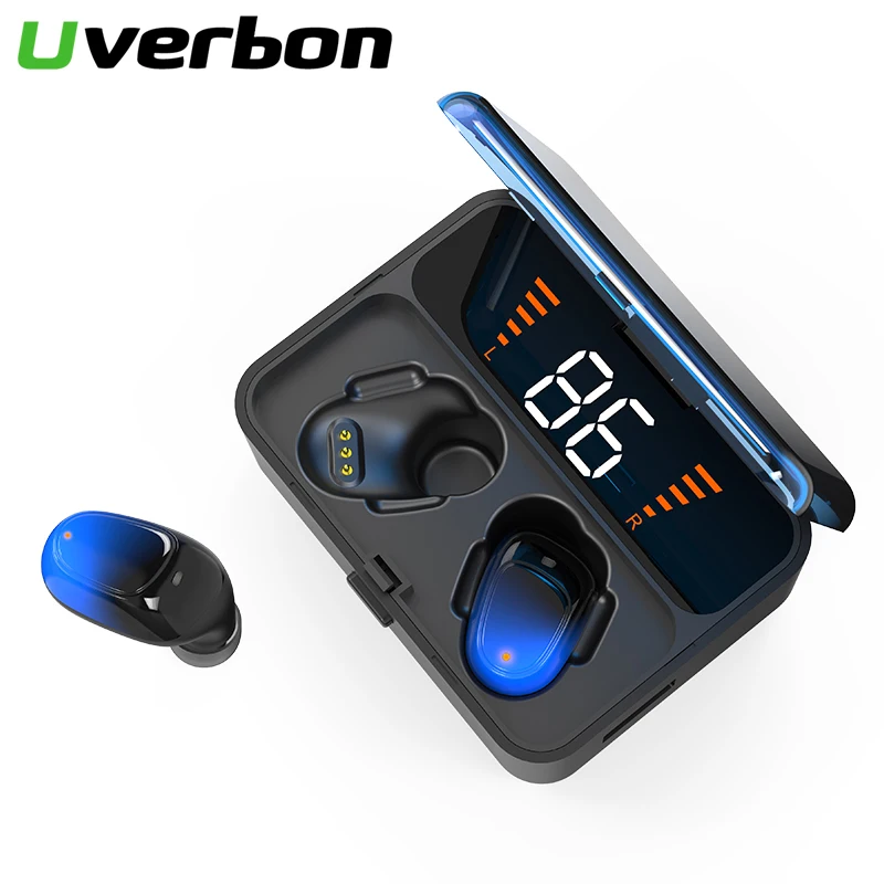 Наушники вкладыши TWS Bluetooth наушники IPX5 Водонепроницаемый Беспроводной громкой