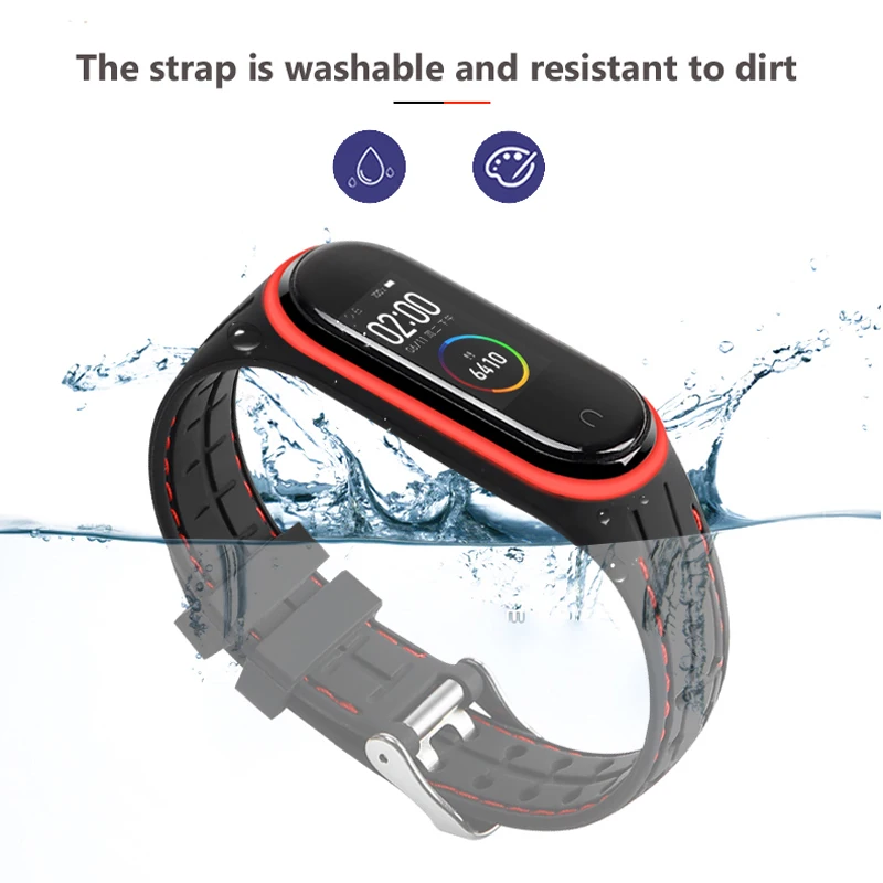 Браслет для Amazfit Band 5 /mi band 6 силиконовый ремешок mi nfc аксессуары xiaomi 3 4 6|Ремешки