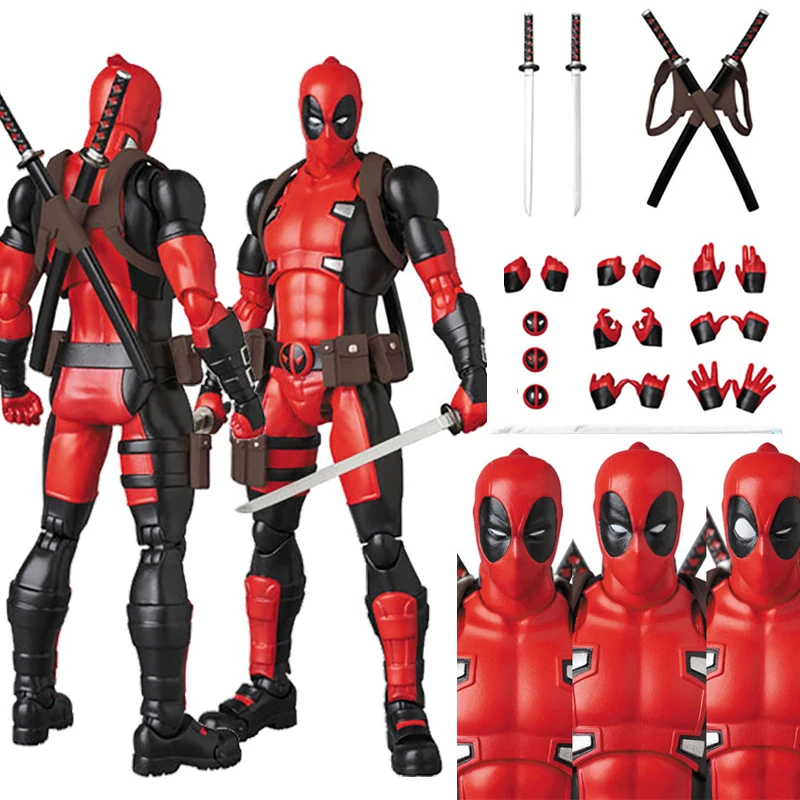 Экшн-фигурка Дэдпула Mafex X-Men 082 комиксная версия Коллекционная модель игрушка