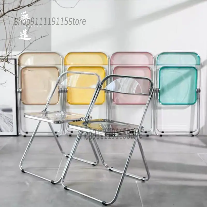 Твердый деревянный складной стул металлический Средний древний Nordic Цвет