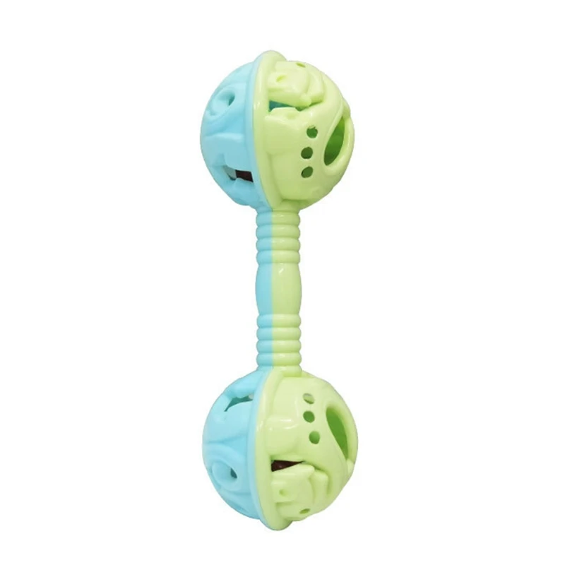 

3 Pcs Double Head Baby Rattles Hands Shake Bell Toys Double-headed Rattle Shaker P15C