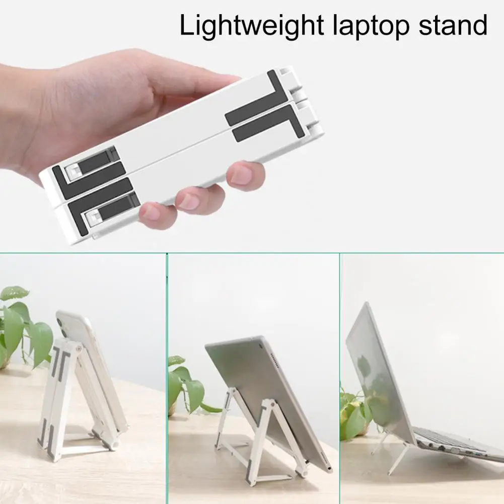 

Foldable Adjustable Portable Laptop Stand Mount Holder Multifunctional Bracket For Notebook PC Tablet Mobile Phone Desktop