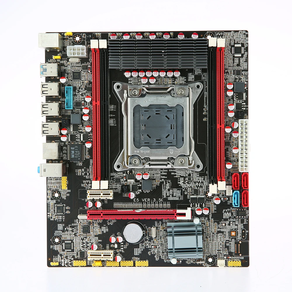 E5 3.5C материнская плата MATX SATA3.0 и USB3.0 Порты LGA2011 4 DIMM DDR3 платы памяти объемом до 64 ГБ