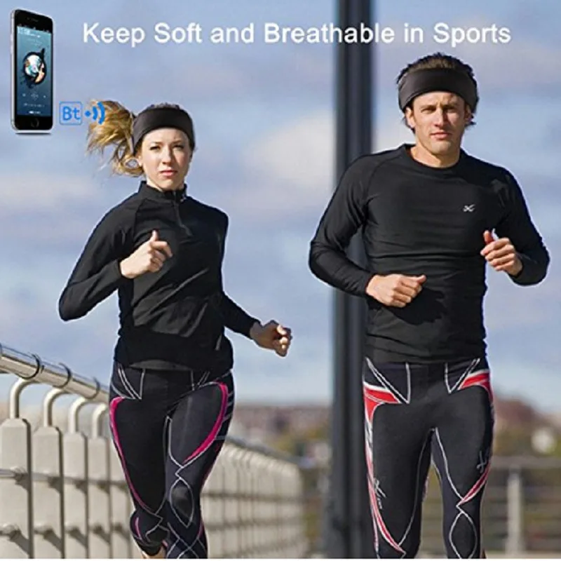 Зимние спортивные Bluetooth беспроводные наушники стерео головная повязка Горячая