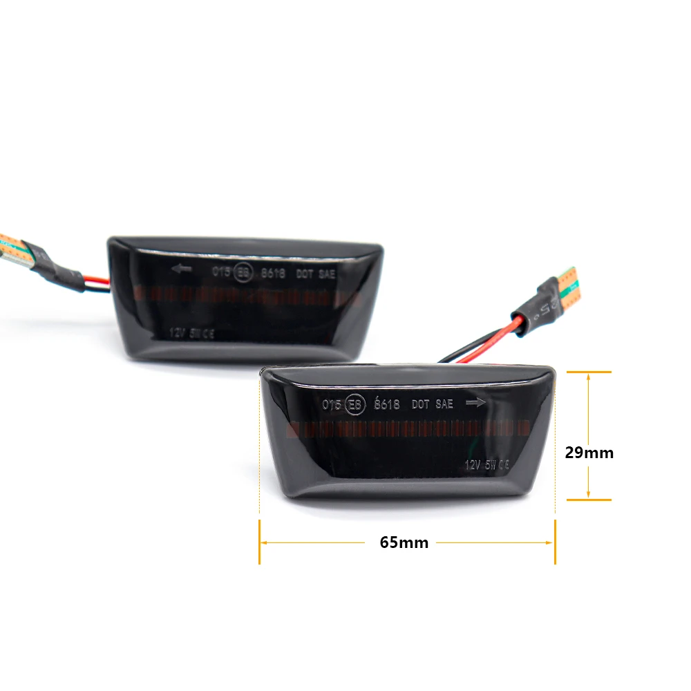 2 шт. светодиодный динамических последовательного мигалка поворотники