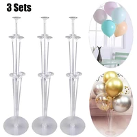 3 sets balloon stand holder kit with 7 cups sticks 1 base table desktop centerpiece decorations for wedding birthday party