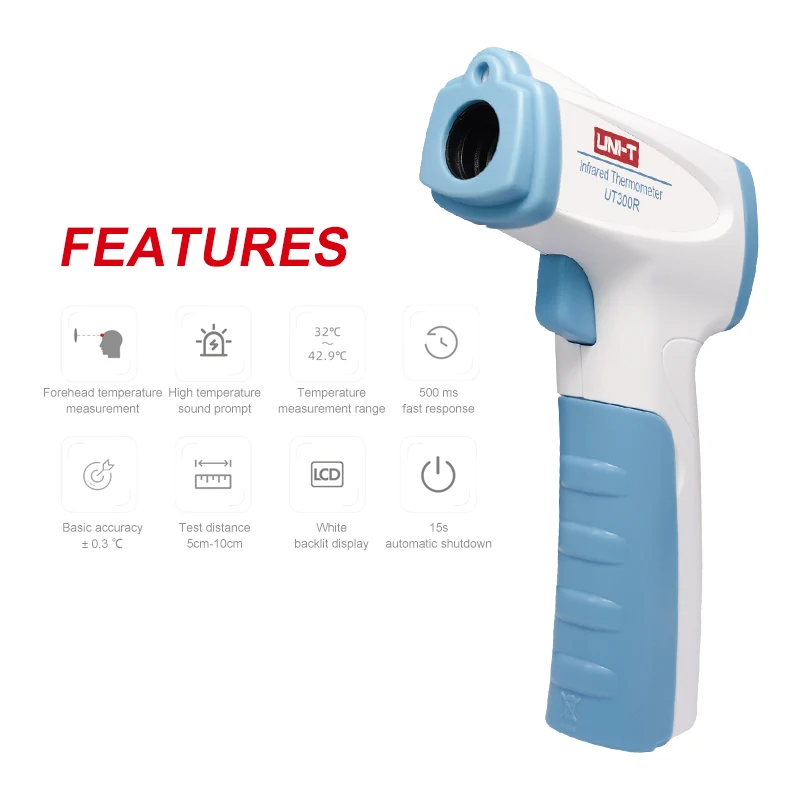 Цифровой инфракрасный термометр бесконтактный высокотемпературный