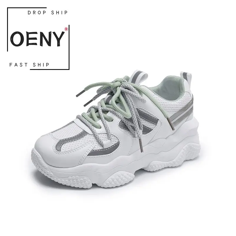 Женские спортивные туфли Вулканизированная подошва дышащая сетчатая удобная