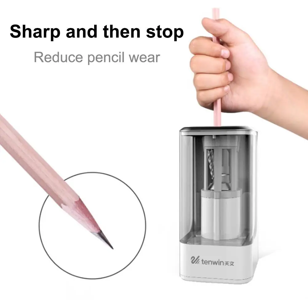 Электрическая точилка для карандашей автоматическая остановка адаптер