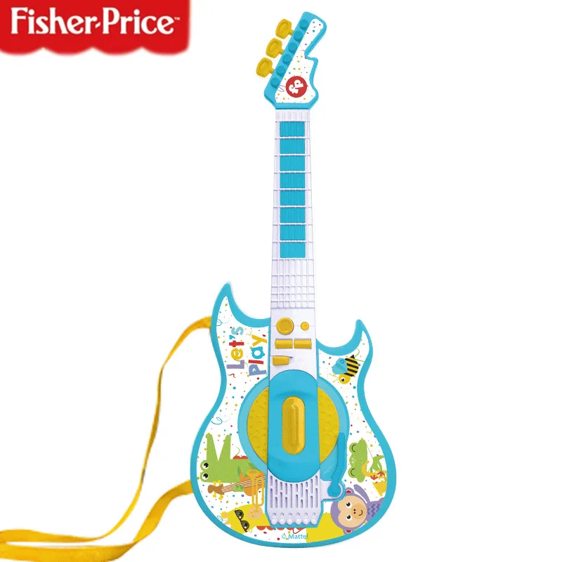 Фишер Прайс многофункциональная детская электронная гитара бас игра