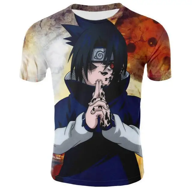 

2021 summer short-sleeved tops Japanese anime 3D printed T-shirts men's 3D men's and women's casual T-shirts summer men's and wo