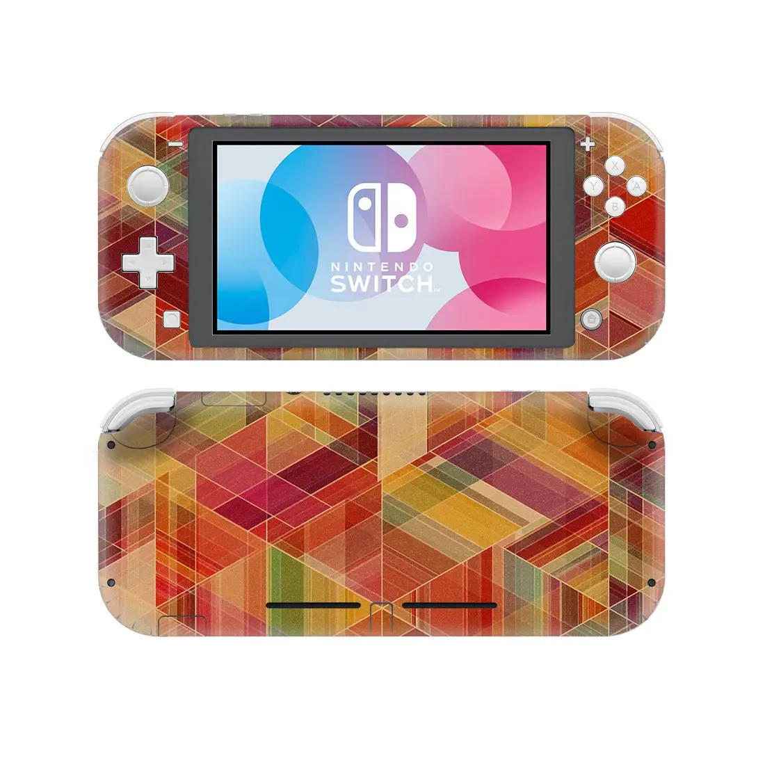 Colorful Strap Line Style Vinyl Skin Sticker for Nintendo Switch Lite NSL Protective Film Decal Cover Skins 7 Styles Available |
