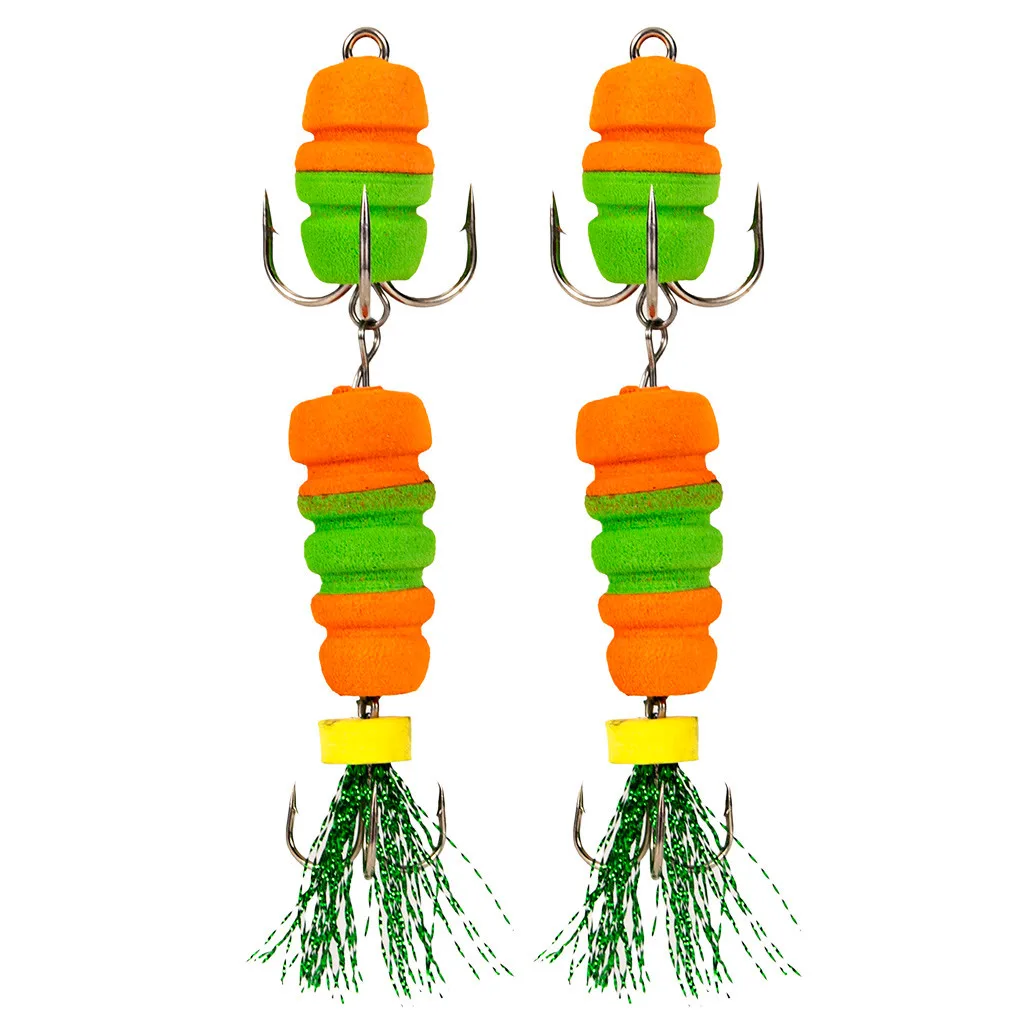 Новинка 2019 2 шт вспененные рыболовные приманки рыбные наборы для с пенопластом