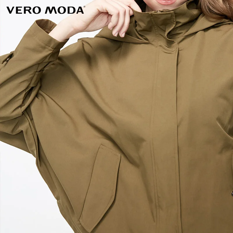Женский плащ-Тренч с рукавами летучая мышь капюшоном весна-лето Vero Moda | 319117505
