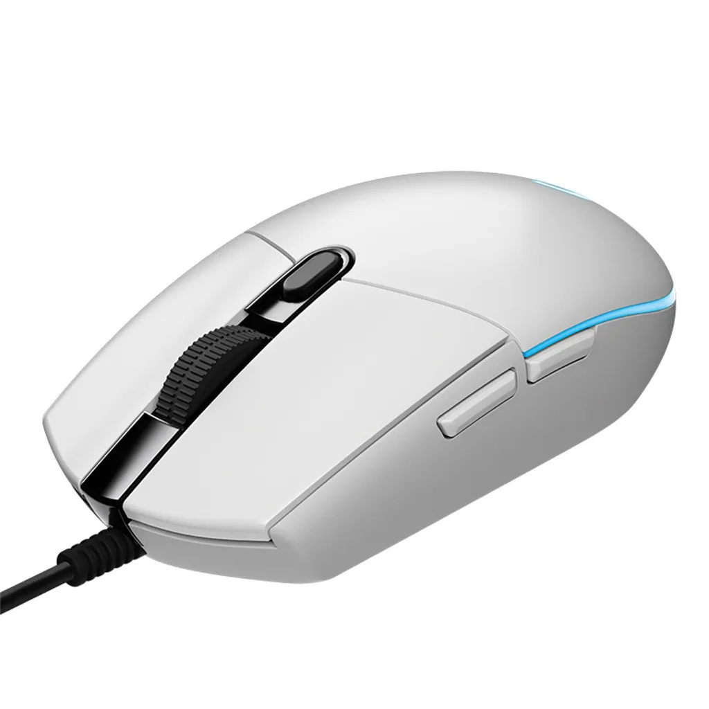 Проводная игровая оптика с usb-разъемом logitech G102, мышь с RGB подсветкой, игровая мышь Prodigy 8000 dpi, портативные мыши для геймеров, мыши с 6 клавишами
