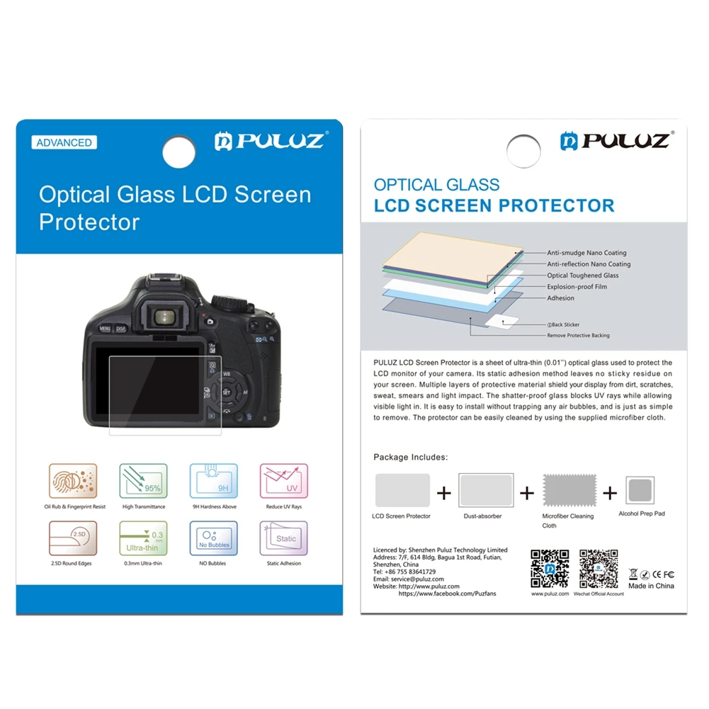 Защитная пленка для экрана из закаленного стекла HD Canon 5D Mark Ⅳ/5D Ⅲ/5D3 EOS 6D 7D II/7D2 100D/M3