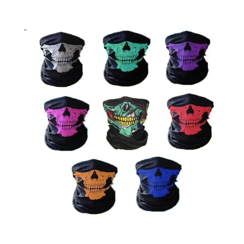 Байкерская бандана для костюмированной вечеринки на Хэллоуин маска лица с