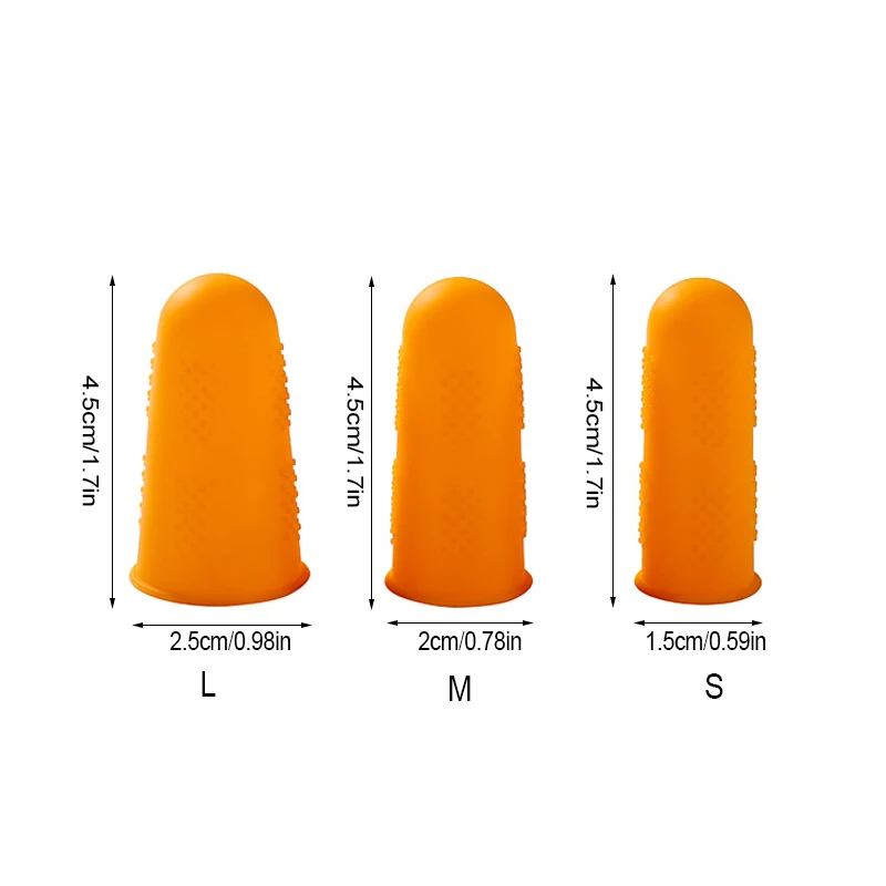 TEENRA 5Pcs Anti-cut Hot Glue Gun Finger Caps Silicone Protector Heat Resistant BBQ Gloves Anti-slip Cover | Дом и сад