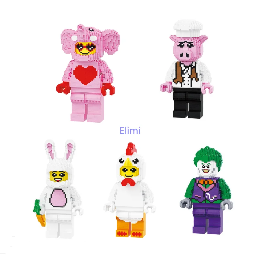 

Balody Mini Blocks Santa Claus Clown Model Cartoon Figures Brick Anime Brinquedos for Children Birthday Gift Boy Present 16188